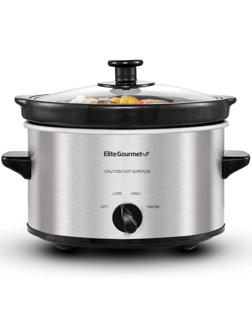 2 Quart Electric Slow Cooker with Adjustable Temp - Perfect for Stews, Sauces